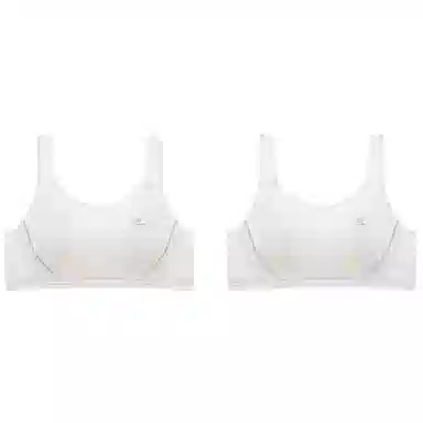 莫代尔 高弹舒适纯棉支撑贴合背心裸感柔软耐穿防震稳固底围清爽稳支文胸 女款 组合装