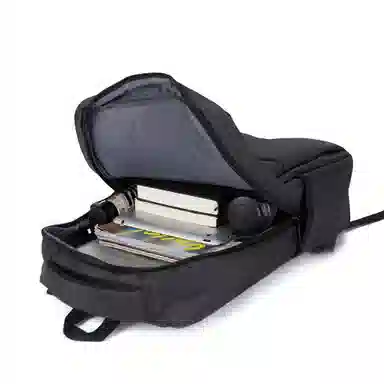 真维斯 潮流时尚商务风机能感百搭高颜值大容量多功能耐磨防泼水出差通勤 织物 双肩包书包背包旅行包 常规 男款 黑色/宝蓝