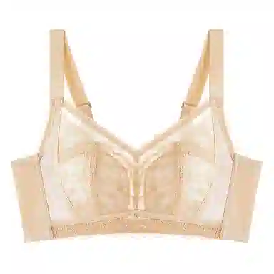 千奈美 大胸显小舒适无钢圈上托防下垂文胸 女款