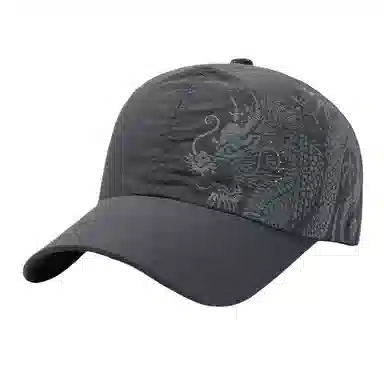 尚先生 帽子中国风印龙棒球帽户外网眼遮阳防晒帽 速干面料 鸭舌帽 男女同款情侣款