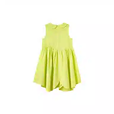 英氏 纯色百搭无袖儿童连衣裙 儿童款 活力绿