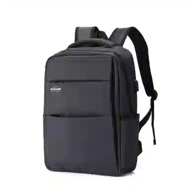 真维斯 潮流时尚商务风机能感百搭高颜值大容量多功能耐磨防泼水出差通勤 织物 双肩包书包背包旅行包 常规 男款 黑色/宝蓝