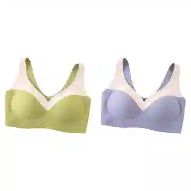 俞兆林 纯色提拉大胸显小上托聚拢防下垂收副乳薄款文胸 女款 组合装