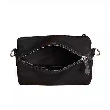 DOSRFINI Black Leather Shoulder Bag