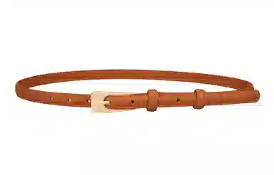 优幽兰 复古真皮细款装饰裤带腰带小众设计感裙带配西装裙子牛仔裤气质 二层牛皮 皮带 女款