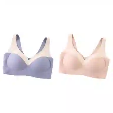 俞兆林 纯色提拉大胸显小上托聚拢防下垂收副乳薄款文胸 女款 组合装