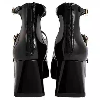 CHARLESKEITH ck PU 6.2cm WhiteBlack Patent