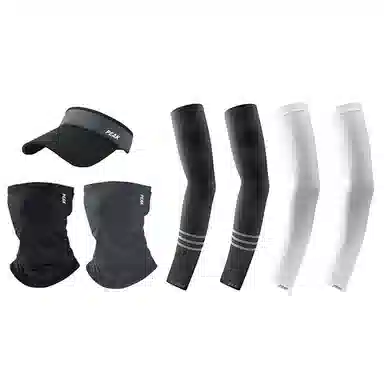 匹克 冰丝凉感袖套防紫外线护手臂开车骑行 面罩空顶帽 锦纶 防晒袖 男女同款情侣款