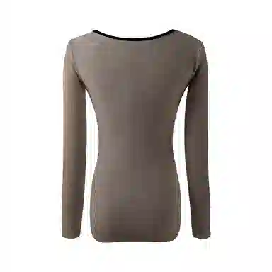 内在密码 纯色百搭修身内搭长袖针织衫 女款