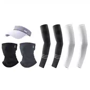 匹克 冰丝凉感袖套防紫外线护手臂开车骑行 面罩空顶帽 锦纶 防晒袖 男女同款情侣款