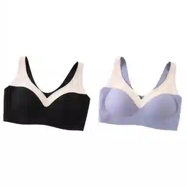 俞兆林 纯色提拉大胸显小上托聚拢防下垂收副乳薄款文胸 女款 组合装