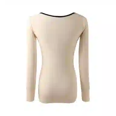 内在密码 纯色百搭修身内搭长袖针织衫 女款