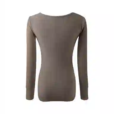 内在密码 纯色百搭修身内搭长袖针织衫 女款