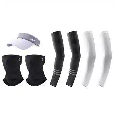 匹克 冰丝凉感袖套防紫外线护手臂开车骑行 面罩空顶帽 锦纶 防晒袖 男女同款情侣款