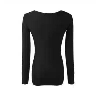 内在密码 纯色百搭修身内搭长袖针织衫 女款