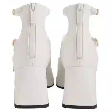 CHARLESKEITH ck PU 6.2cm WhiteBlack Patent