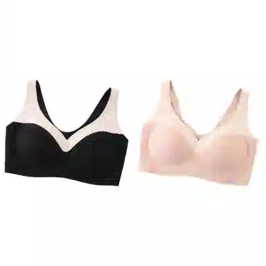 俞兆林 纯色提拉大胸显小上托聚拢防下垂收副乳薄款文胸 女款 组合装