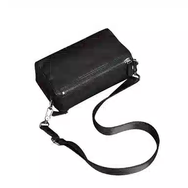 DOSRFINI Black Leather Shoulder Bag