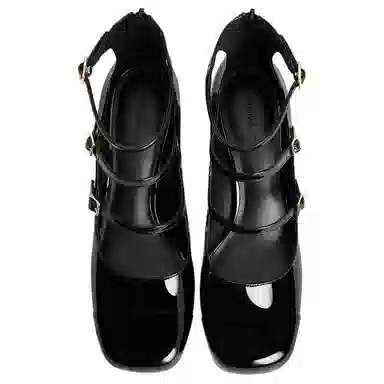 CHARLESKEITH ck PU 6.2cm WhiteBlack Patent