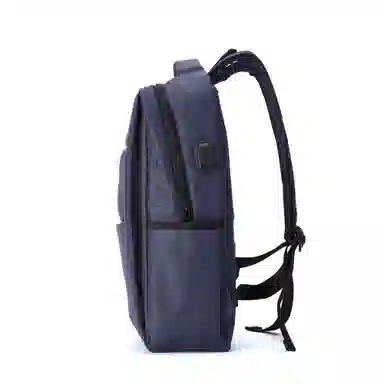 真维斯 潮流时尚商务风机能感百搭高颜值大容量多功能耐磨防泼水出差通勤 织物 双肩包书包背包旅行包 常规 男款 黑色/宝蓝