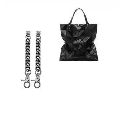 匠心手工坊 适用三宅一生包包 合金 延长带小方盒六格包肩带 加长链条改造配件 包带 女款 多色