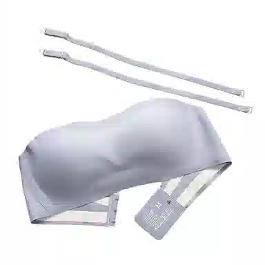 芬腾可安 无肩带防滑隐形抹胸收副乳果冻条裹胸文胸 女款