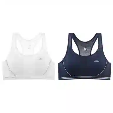 莫代尔 高弹舒适纯棉支撑贴合背心裸感柔软耐穿防震稳固底围清爽稳支文胸 女款 组合装