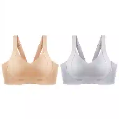 千奈美 全罩杯无痕大胸显小防下垂收副乳文胸 女款