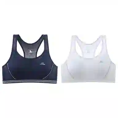 莫代尔 高弹舒适纯棉支撑贴合背心裸感柔软耐穿防震稳固底围清爽稳支文胸 女款 组合装