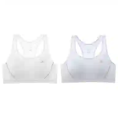 莫代尔 高弹舒适纯棉支撑贴合背心裸感柔软耐穿防震稳固底围清爽稳支文胸 女款 组合装
