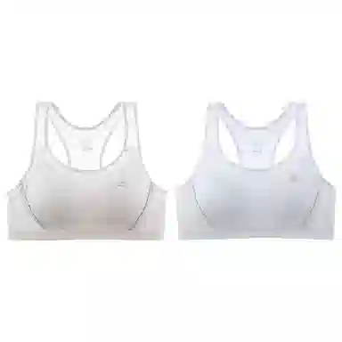 莫代尔 高弹舒适纯棉支撑贴合背心裸感柔软耐穿防震稳固底围清爽稳支文胸 女款 组合装