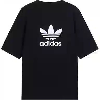 adidas Logo Print T-Shirt Black