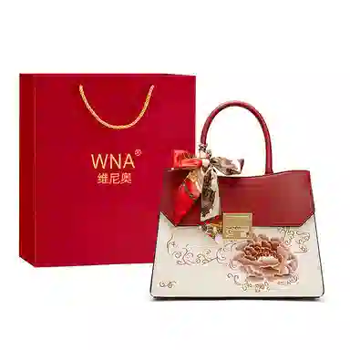 Vineo Peony Embroidery Handbag