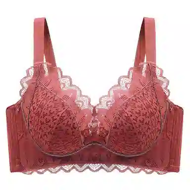 莫代尔 聚拢无钢圈蕾丝上托防下垂收副乳文胸 女款