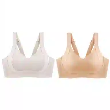 千奈美 全罩杯无痕大胸显小防下垂收副乳文胸 女款