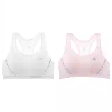 莫代尔 高弹舒适纯棉支撑贴合背心裸感柔软耐穿防震稳固底围清爽稳支文胸 女款 组合装
