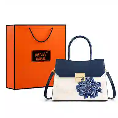 Vineo Peony Embroidery Handbag