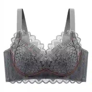 莫代尔 聚拢无钢圈蕾丝上托防下垂收副乳文胸 女款