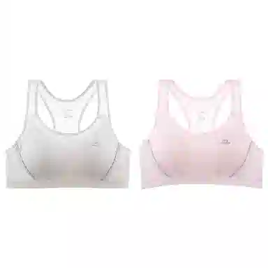 莫代尔 高弹舒适纯棉支撑贴合背心裸感柔软耐穿防震稳固底围清爽稳支文胸 女款 组合装