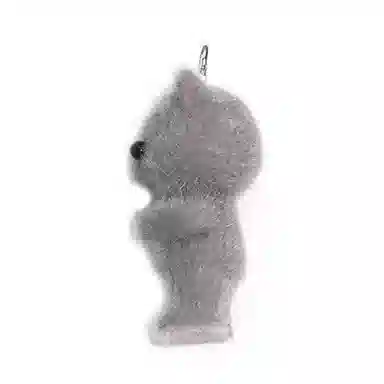 一点潮玩 迷你站立植绒小猫钥匙扣 谷圈挂件