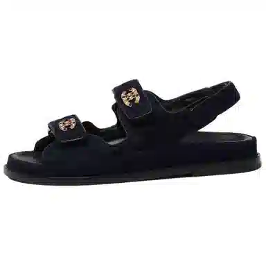 Chanel Sandals Navy