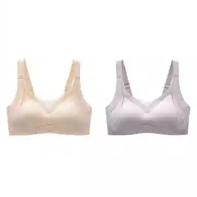 俞兆林 上托无钢圈不跑杯聚拢防下垂收副乳薄款文胸 女款 组合装