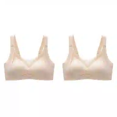 俞兆林 上托无钢圈不跑杯聚拢防下垂收副乳薄款文胸 女款 组合装