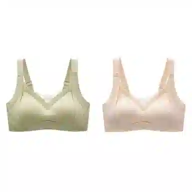 俞兆林 上托无钢圈不跑杯聚拢防下垂收副乳薄款文胸 女款 组合装