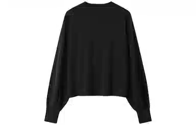 恒源祥 纯色圆领宽松落肩简约休闲长袖针织衫 女款