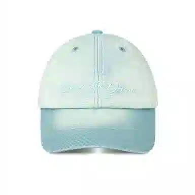 山一丸 渐变色字母刺绣宽帽檐加大加深软顶大头围显脸小 棉 鸭舌帽 男女同款情侣款