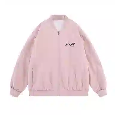 三体 水滴系列 美式复古简约基础款休闲宽松棒球领宽松开衫飞行员服户外工装机能风学生多巴胺日常通勤防风夹克外套 男女同款