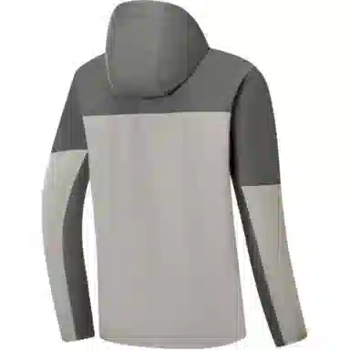 Xtep Training Series Hooded Zip Jacket Frost Gray/Dark Water Green