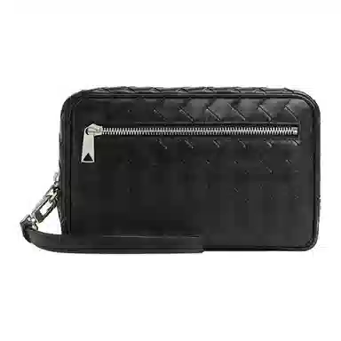 Bottega Veneta Intrecciato Small Clutch Black
