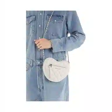 CHARLES&KEITH Heart Quilted Chain Bag Small